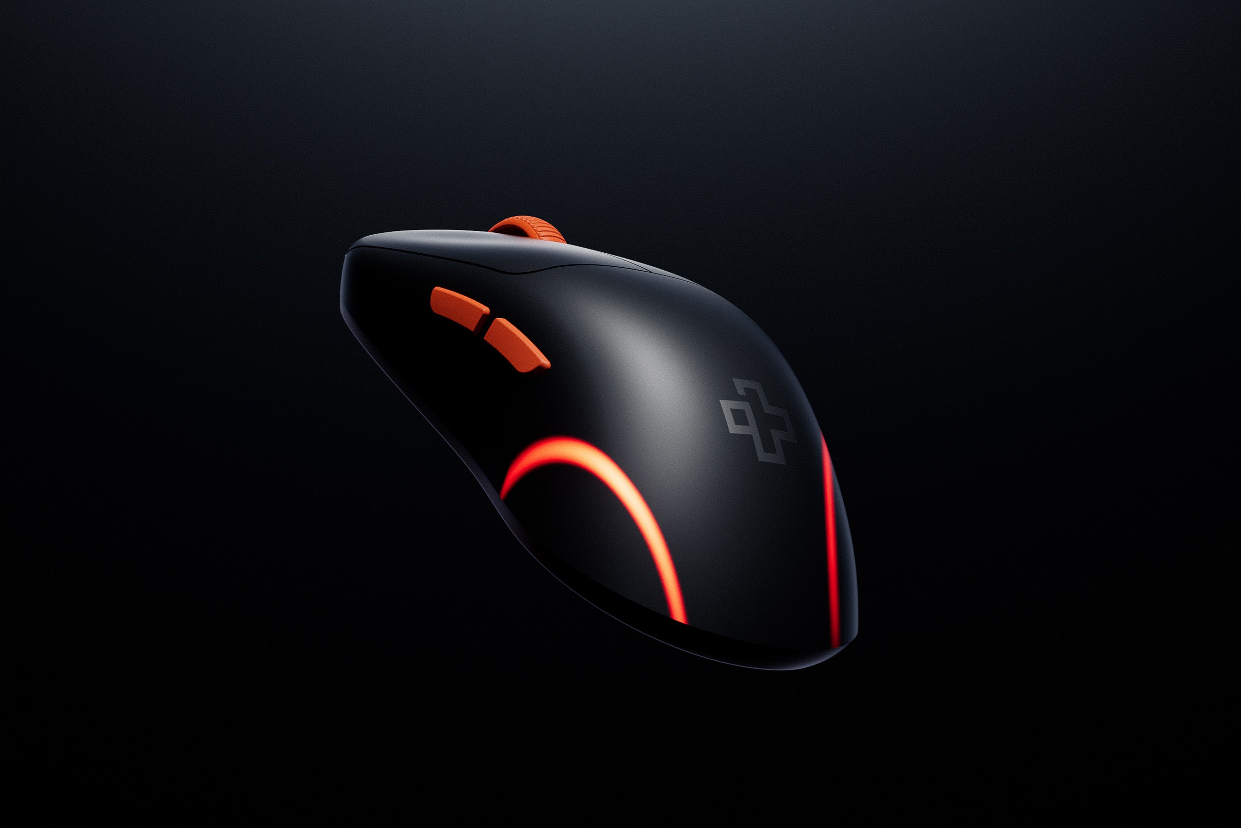Mouse Gaming QwertyKey Falcon Negru 8K, 30.000 DPI, Bluetooth Wireless Trio Mode, Pixart 3950