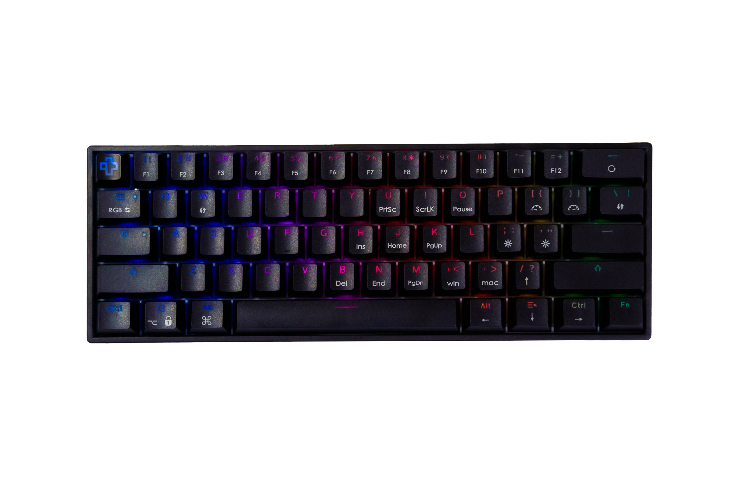 QwertyKey Split Neagra Hotswap RGB Tastatura Mecanica Gaming