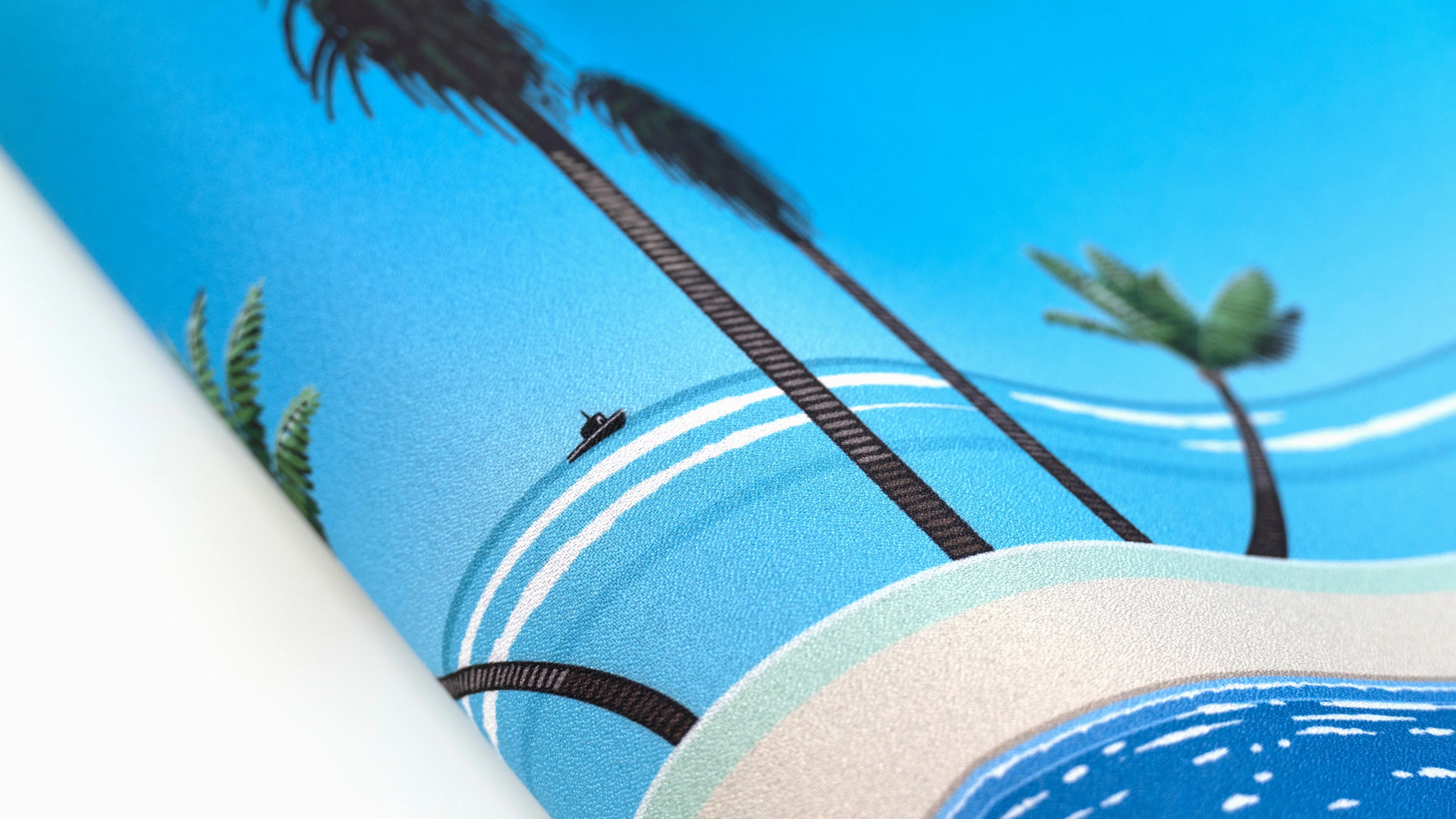 Deskmat Mousepad QwertyKey A Rubre Summer Waterproof, Margini Cusute, Grosime 4mm, Spate Cauciucat