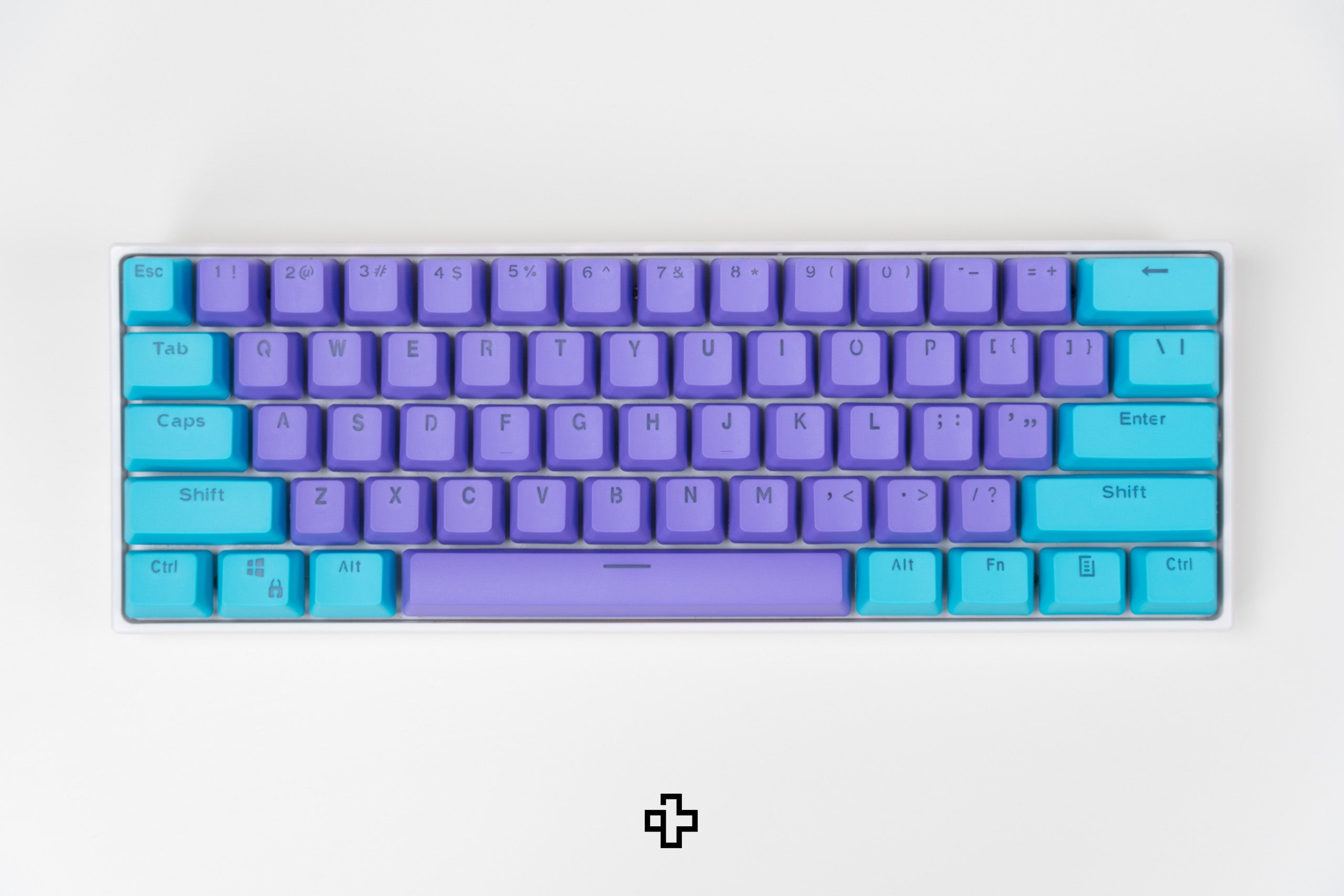 Set Taste QWERTY Liliac-Ocean Translucide Profil OEM Material PBT – double shot