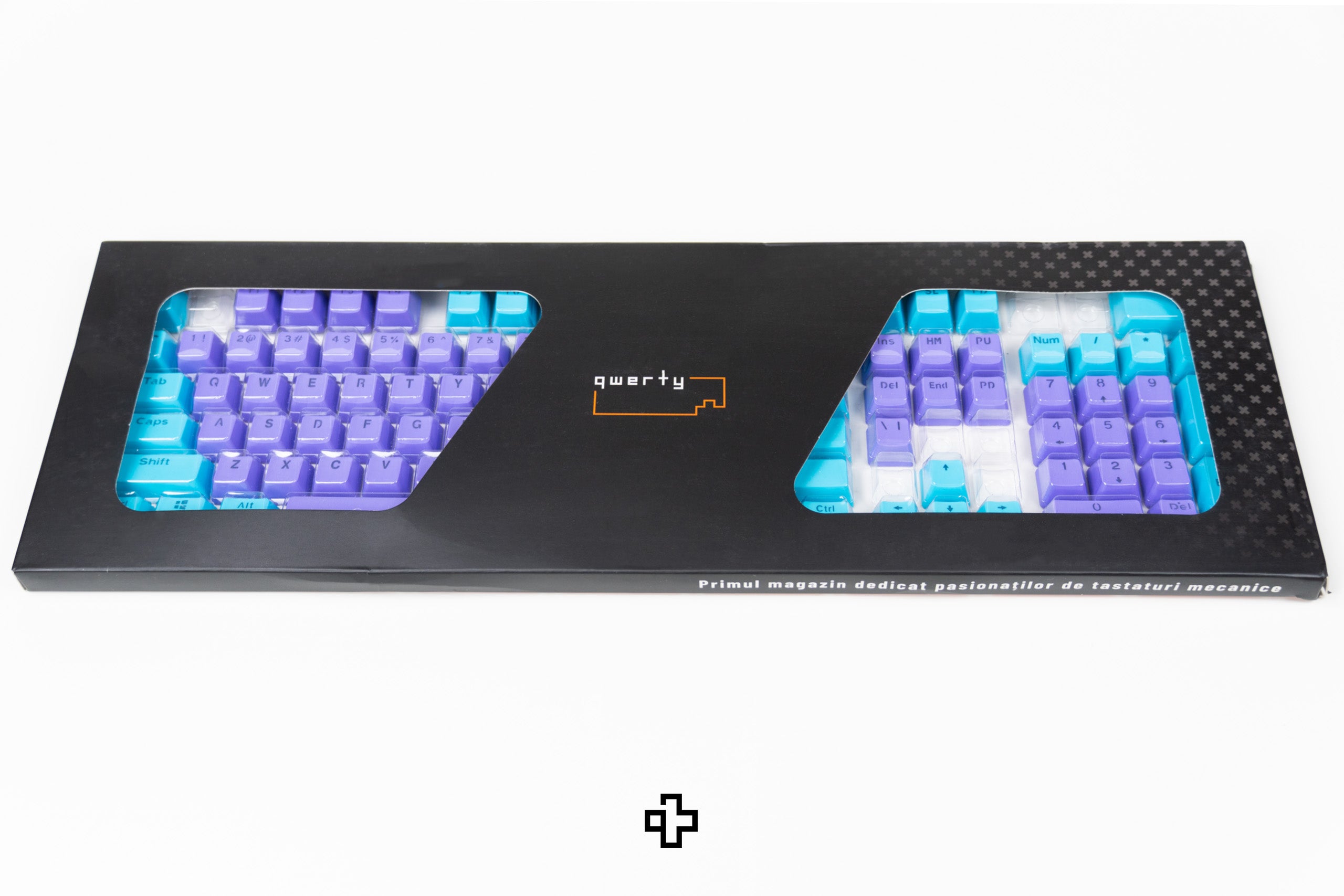 Set Taste QWERTY Liliac-Ocean Translucide Profil OEM Material PBT – double shot