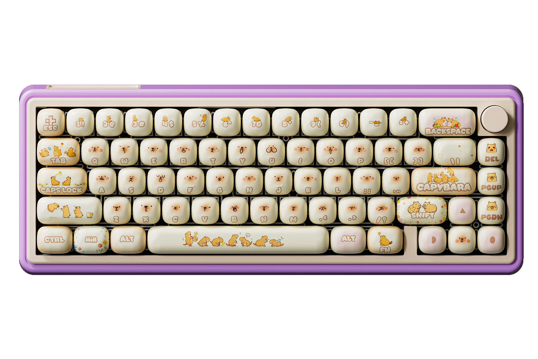 QwertyKey65 Pro Capybara Bluetooth Wireless VIA Hotswap RGB Tastatura Mecanica Gaming