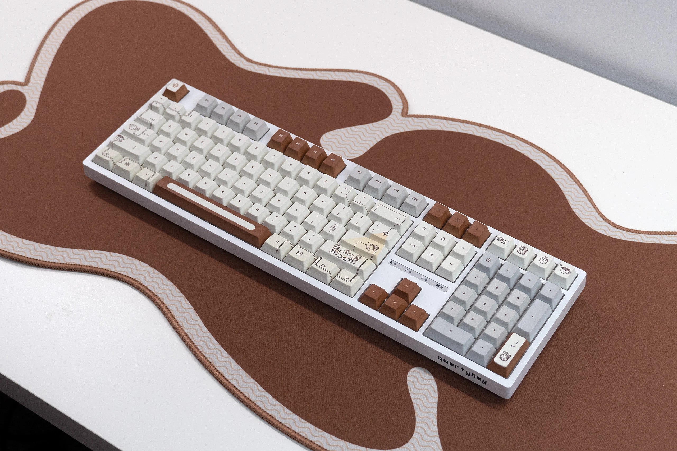 Set taste QwertyKey Coffee Dye Sub Profil Cherry
