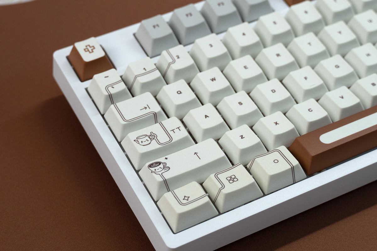 Set taste QwertyKey Coffee Dye Sub Profil Cherry