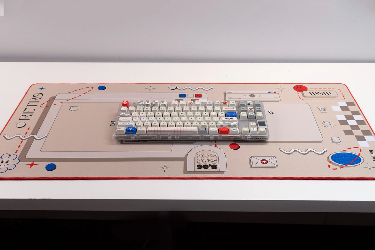 Set taste QwertyKey Retro Dye Sub Profil Cherry