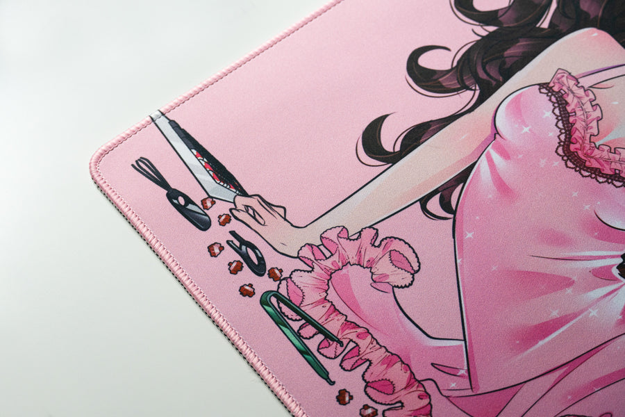 Deskmat Mousepad QwertyKey Anime Waifu 4mm margini cusute - QwertyKey