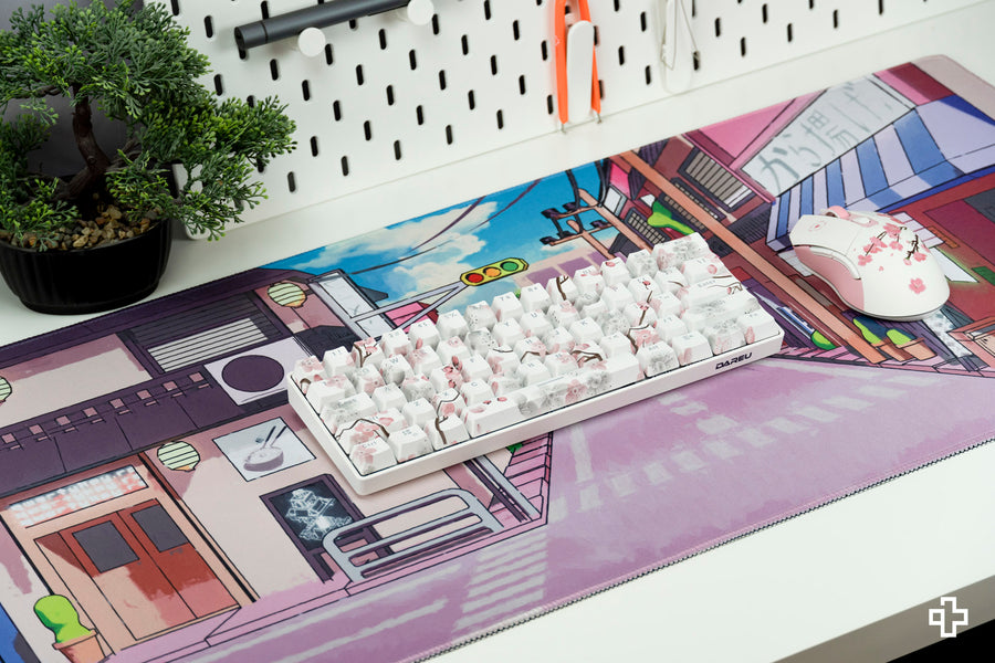 Deskmat Mousepad QwertyKey Japan Street 4mm margini cusute - QwertyKey