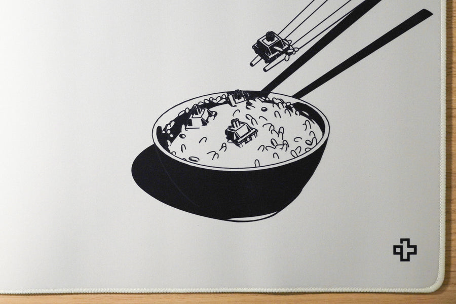 Deskmat Mousepad QwertyKey Rice 4mm margini cusute - QwertyKey