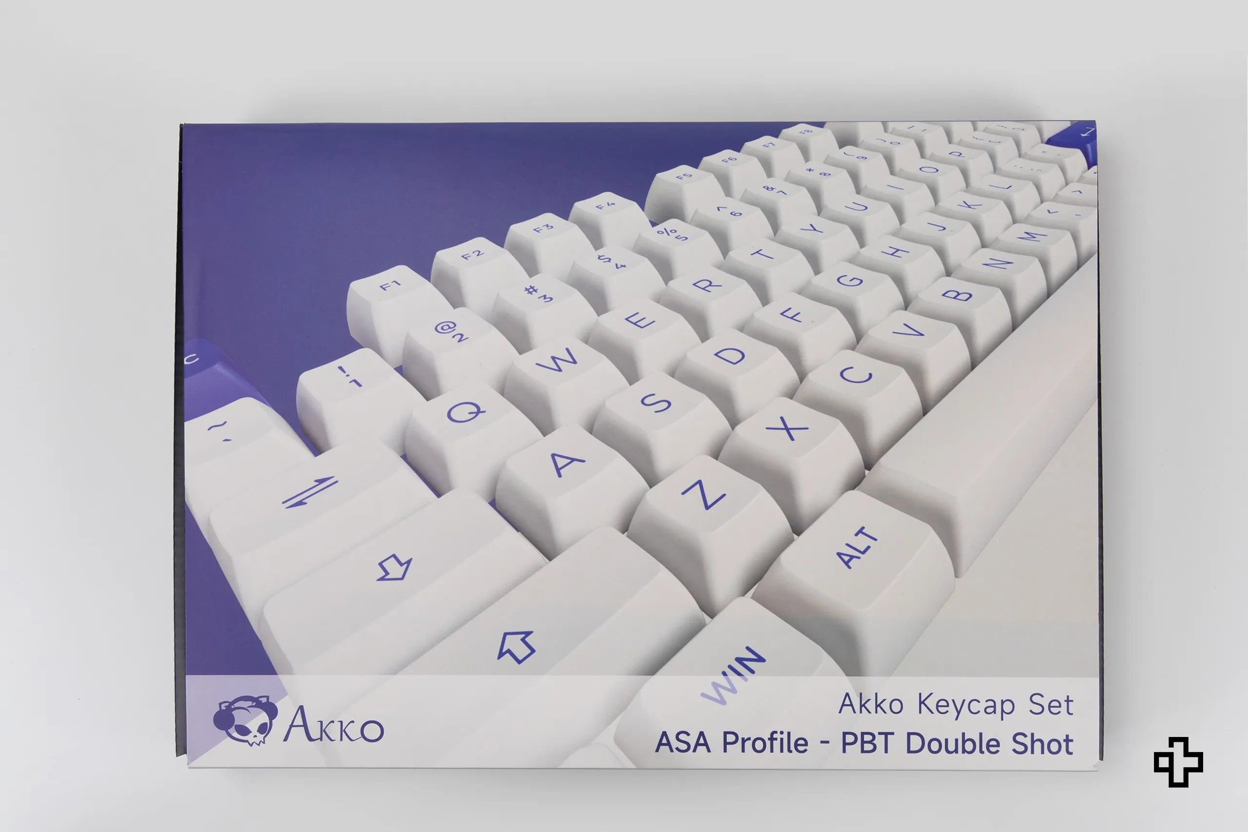 Set Taste Blue On White Akko PBT Double Shot Profil ASA