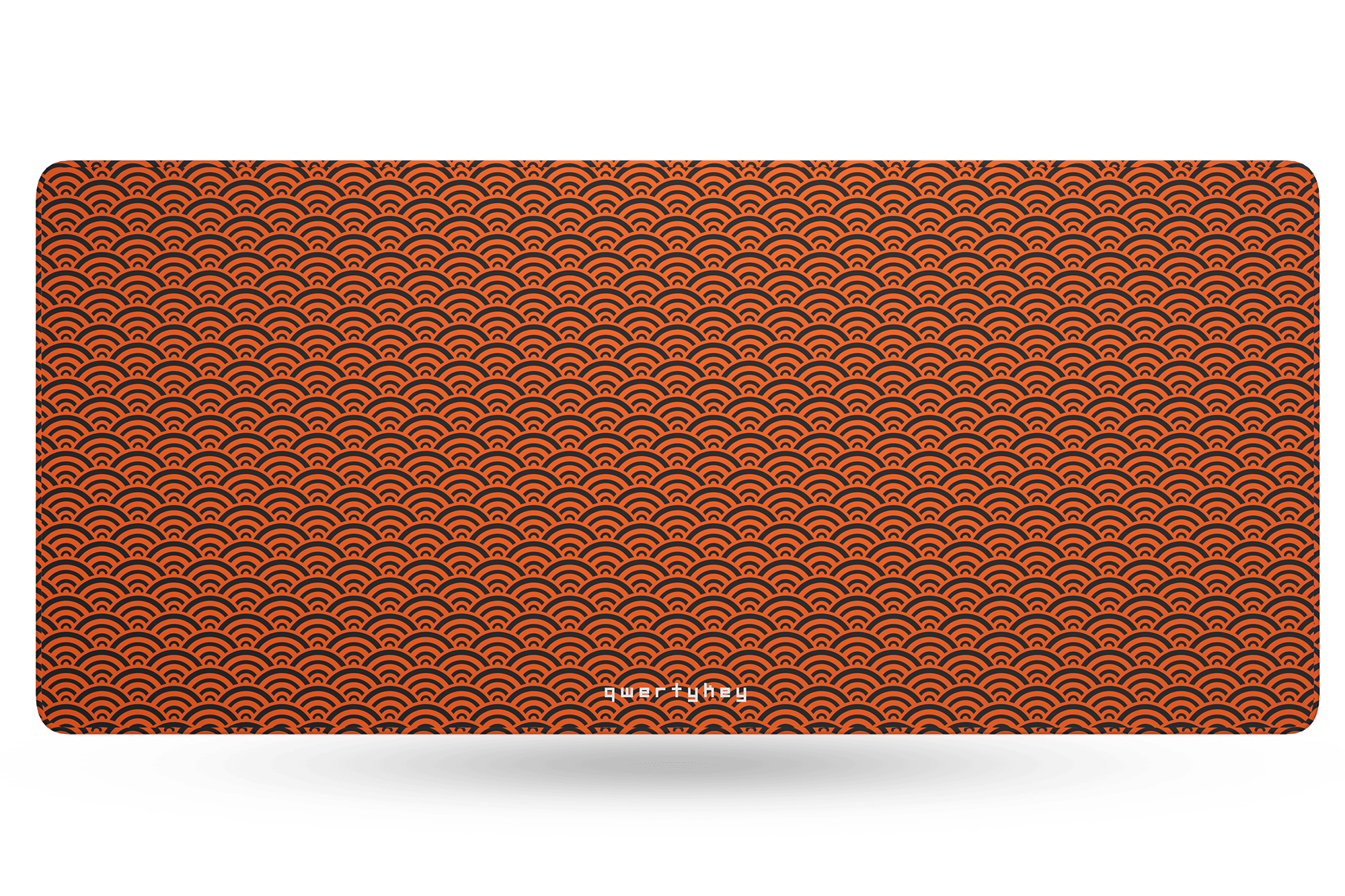 Deskmat Mousepad QwertyKey Orange Waves 4mm margini cusute - QwertyKey