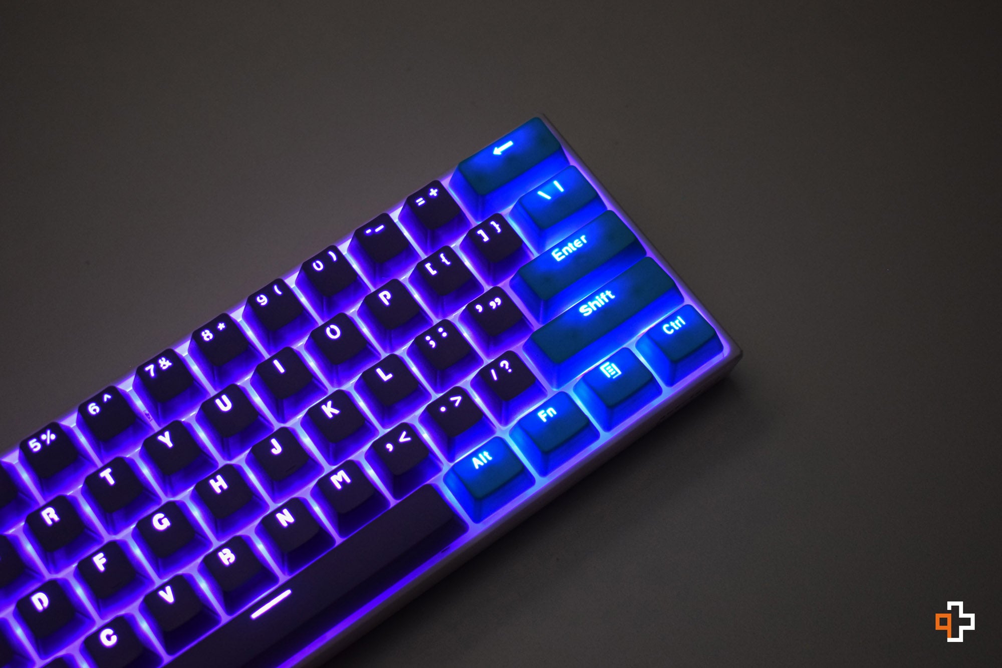 Set Taste QWERTY Liliac-Ocean Translucide Profil OEM Material PBT – double shot - QwertyKey