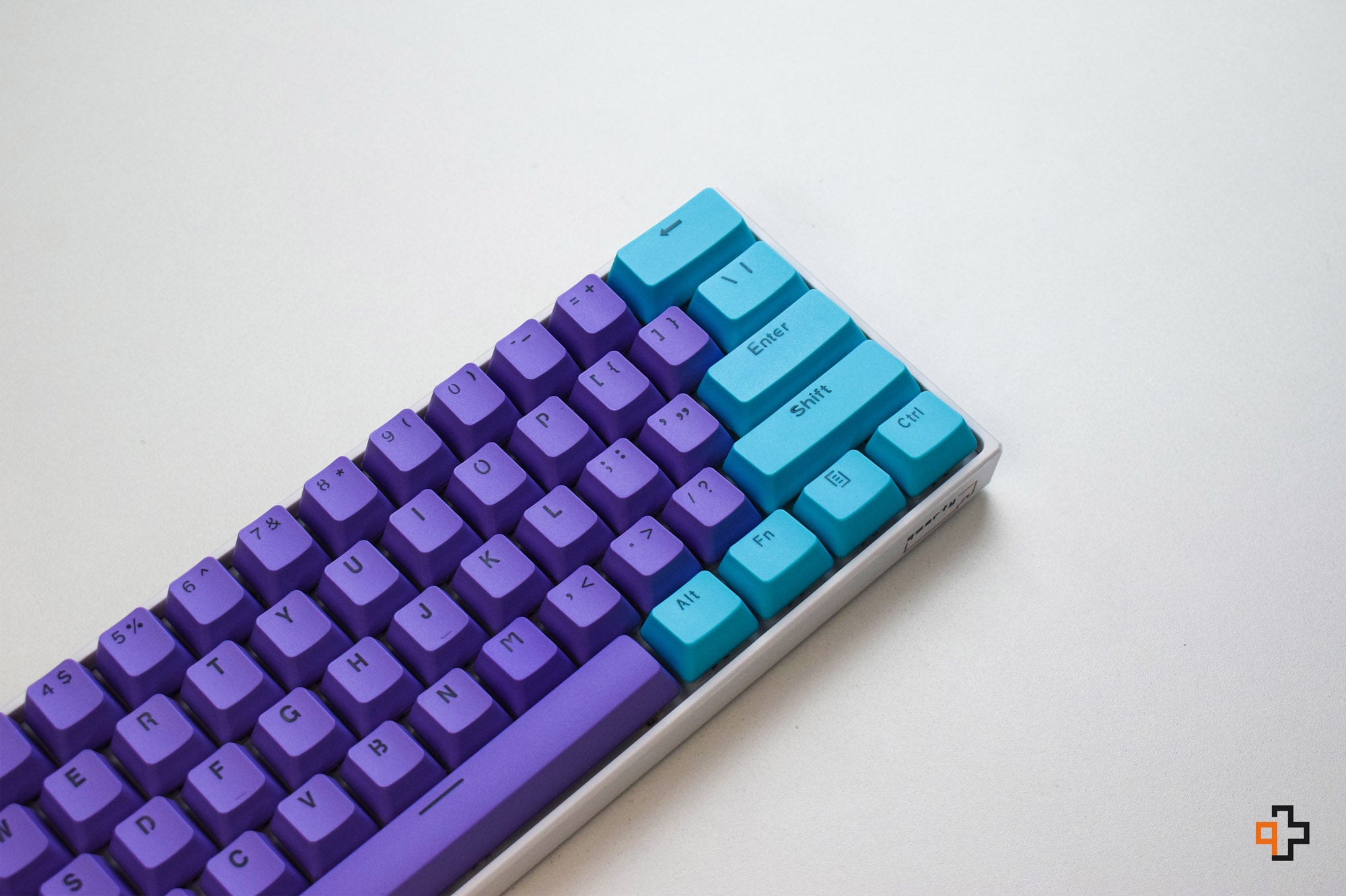 Set Taste QWERTY Liliac-Ocean Translucide Profil OEM Material PBT – double shot - QwertyKey