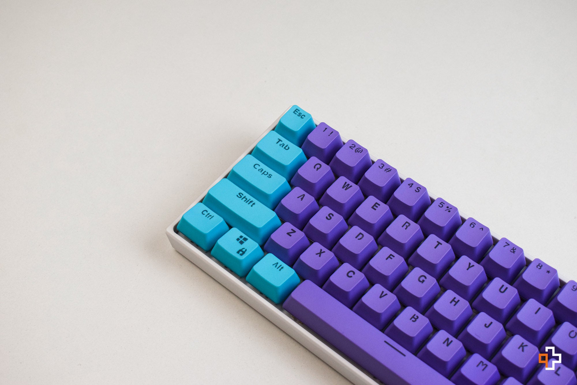 Set Taste QWERTY Liliac-Ocean Translucide Profil OEM Material PBT – double shot - QwertyKey