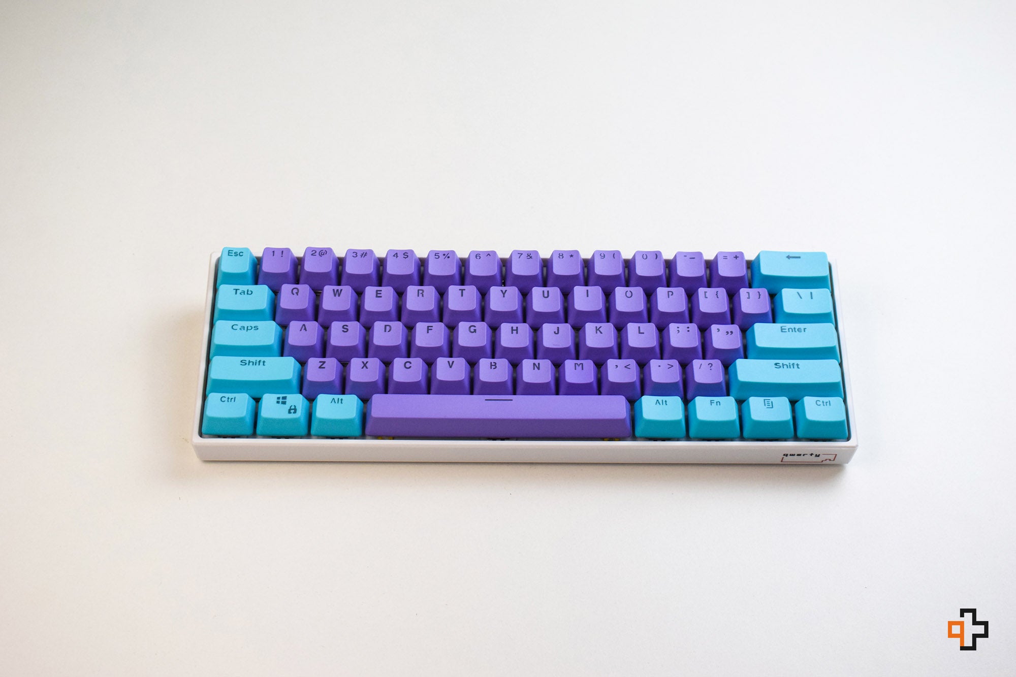 Set Taste QWERTY Liliac-Ocean Translucide Profil OEM Material PBT – double shot - QwertyKey